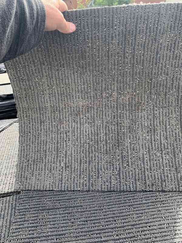 Grey ribbed C grade tiles - Used Carpet Tiles | FREE collection ...